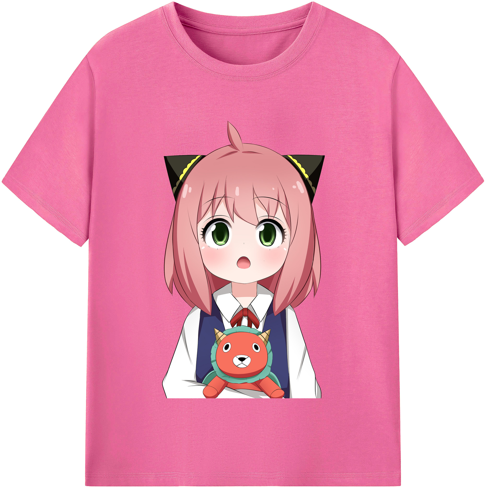 （画像用） SPY×FAMILY间谍家家酒 レディースカジュアルプリントTシャツ（綿100％）